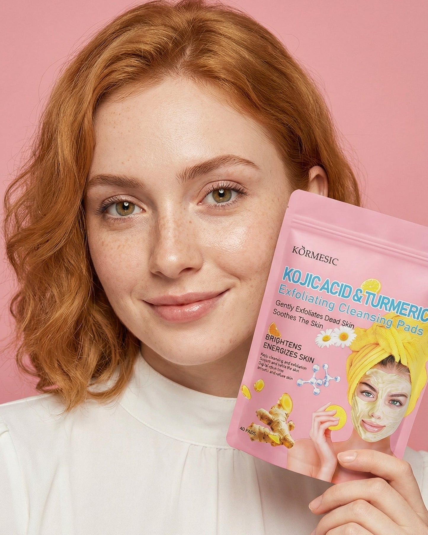 Zerdeçal İçeren Nazik Peeling Pedleri & Cildiniz Parlasın