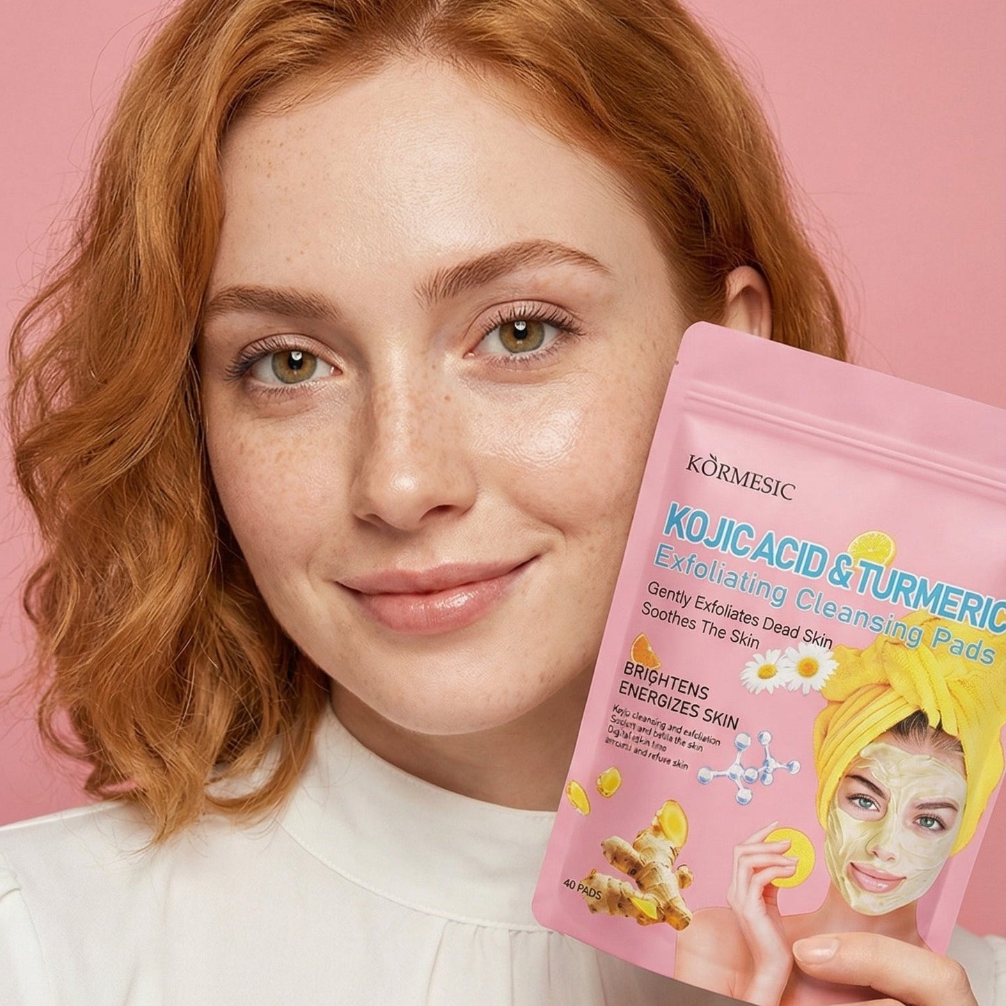 Zerdeçal İçeren Nazik Peeling Pedleri & Cildiniz Parlasın