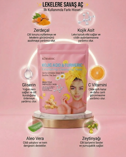 Zerdeçal İçeren Nazik Peeling Pedleri  & Cildiniz Parlasın